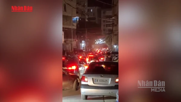 [Video] Hơn 30.000 người Liban phải sơ tán vì giao tranh Israel – Hezbollah 