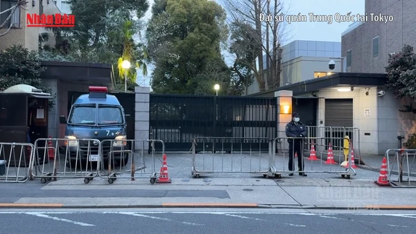 [Video] Nhật Bản cam kết ngăn tái diễn vụ đột nhập Đại sứ quán Trung Quốc 