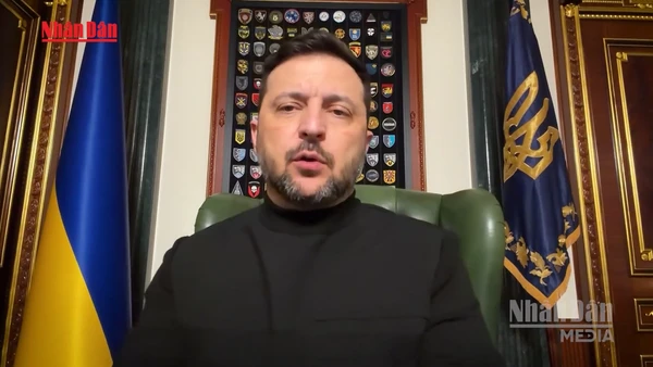 [Video] Tổng thống Ukraine V. Zelensky tuyên bố chuẩn bị cho vòng đàm phán mới