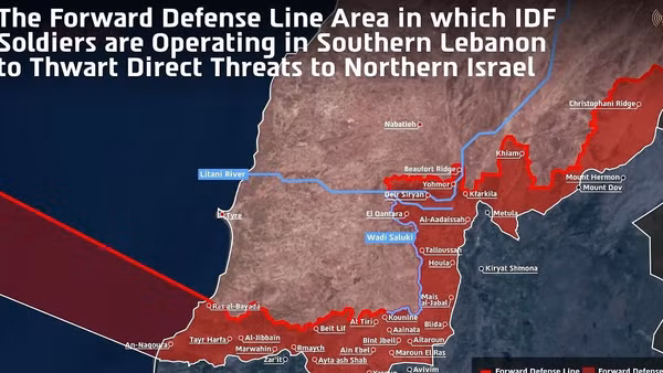 [Video] Israel công bố vùng kiểm soát tại miền Nam Liban 