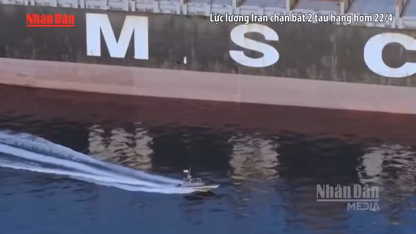 [Video] Iran tuyên bố bắt tàu hàng tại Eo biển Hormuz vì “hợp tác với Mỹ” 