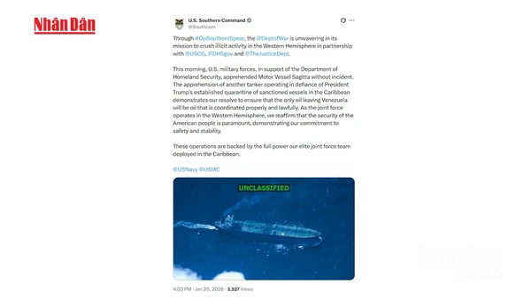 [Video] Mỹ chặn bắt tàu dầu thứ 7 liên quan tới Venezuela