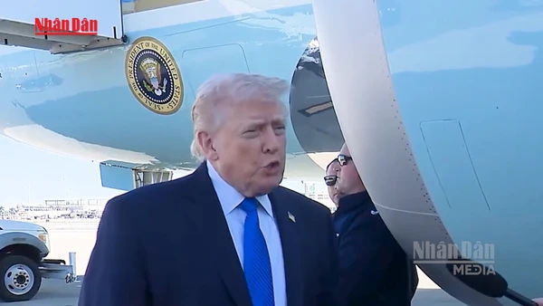 [Video] Tổng thống Mỹ D. Trump đề xuất cùng Iran kiểm soát Eo biển Hormuz 