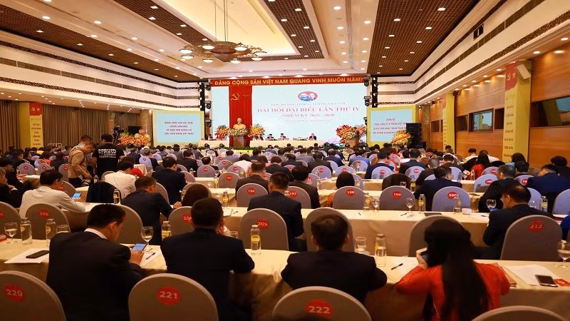 Toàn cảnh Đại hội đại biểu lần thứ IV của Đảng bộ Tổng công ty Xi măng Việt Nam nhiệm kỳ 2025-2030 (Ảnh: Thu Huyền)