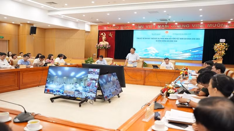 Toàn cảnh Hội nghị tổng kết Đề án phát triển đô thị thông minh bền vững Việt Nam. (Ảnh: BÍCH NGỌC)