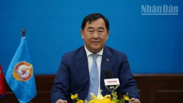 Phó Trưởng Ban thứ nhất Ban Đối ngoại Trung ương Đảng Nhân dân Campuchia Sous Yara. (Ảnh: ĐINH TRƯỜNG)