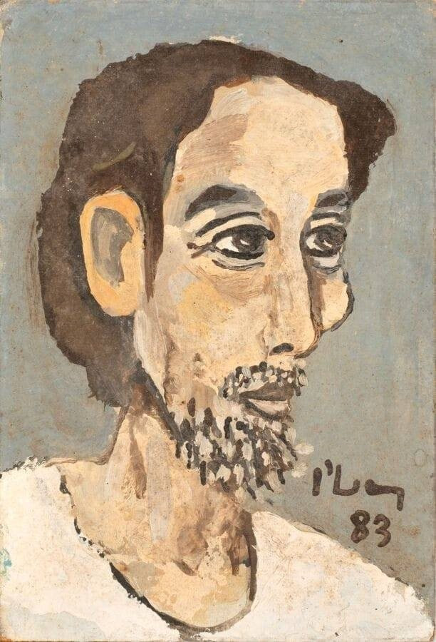 "Chân dung tự họa" của Bùi Xuân Phái xuất hiện trong một phiên đấu tại nhà đấu giá Adjug'Art, Pháp, tháng 10/2025.