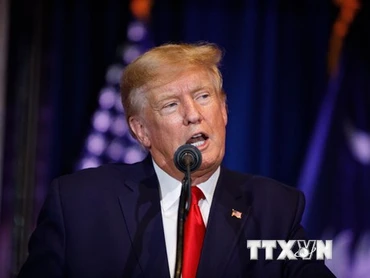 Cựu Tổng thống Mỹ Donald Trump phát biểu tại Columbia, South Carolina, ngày 28/1/2023. (Ảnh: AFP/TTXVN)