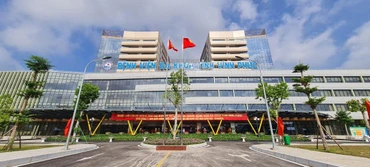 Bệnh viện đa khoa tỉnh Vĩnh Phúc được xây dựng hiện đại.