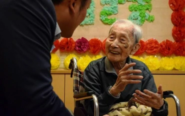 Cụ Mikizo Ueda. (Ảnh: mainichi.jp)