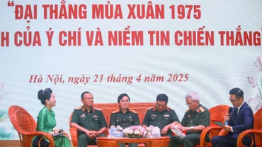 Các nhân chứng lịch sử tham gia tọa đàm Đại thắng mùa Xuân 1975-Sức mạnh của ý chí và niềm tin chiến thắng.