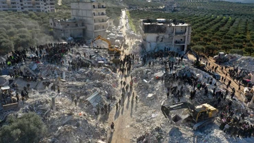 Quang cảnh làng Besnaya tại tỉnh Idlib do lực lượng nổi dậy kiểm soát, ngày 7/2/2023. (Ảnh: Reuters)