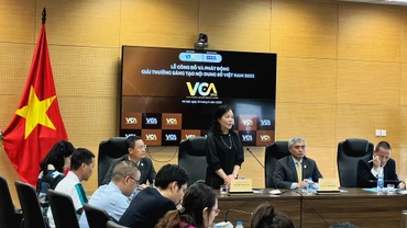 Lễ công bố và phát động Giải thưởng Sáng tạo nội dung số Việt Nam năm 2023 diễn ra tháng 9/2023.