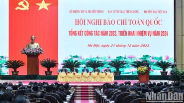 Hội nghị Báo chí toàn quốc tổng kết công tác năm 2023, triển khai nhiệm vụ năm 2024.