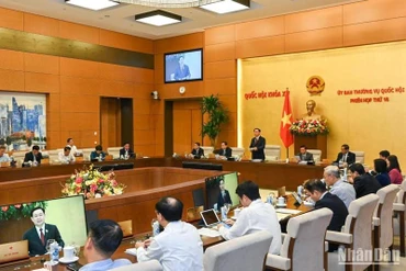 Quang cảnh Phiên họp thứ 16 của Ủy ban Thường vụ Quốc hội ngày 10/10/2022. (Ảnh: DUY LINH)