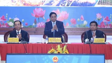 Thủ tướng Phạm Minh Chính chủ trì Hội nghị Hội đồng điều phối vùng Đông Nam Bộ lần thứ 3. (Ảnh: THANH GIANG)