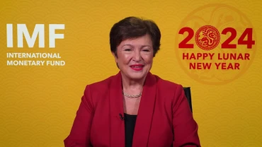 Tổng Giám đốc IMF Kristalina Georgieva gửi lời chúc Tết tới người dân châu Á. Ảnh chụp màn hình