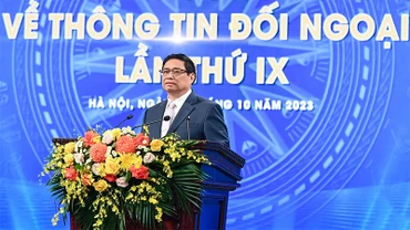 Thủ tướng Phạm Minh Chính phát biểu chỉ đạo tại Lễ trao giải. (Ảnh: Thành Đạt) 