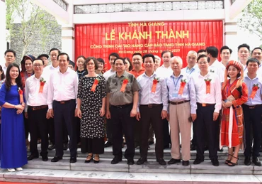 [Ảnh] Thủ tướng Phạm Minh Chính dự Lễ khánh thành công trình cải tạo, nâng cấp Bảo tàng tỉnh Hà Giang
