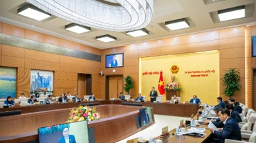Ủy ban Thường vụ Quốc hội điều chỉnh Chương trình xây dựng luật, pháp lệnh (Chương trình lập pháp) năm 2025. (Ảnh: quochoi.vn)