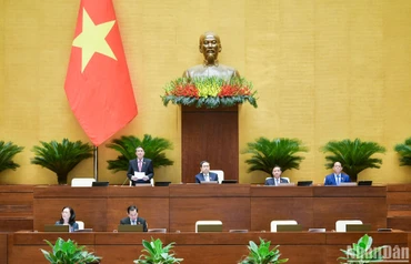 Phó Chủ tịch Quốc hội Nguyễn Đức Hải điều hành phiên họp.