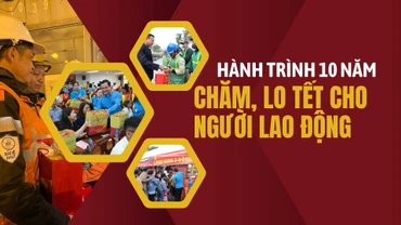 Hành trình 10 năm chăm, lo Tết cho người lao động 