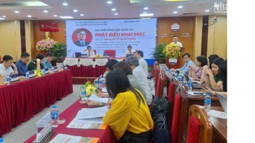 Quang cảnh hội thảo khoa học quốc gia: Hệ thống báo Đảng với công tác bảo vệ nền tảng tư tưởng của Đảng, đấu tranh phản bác các quan điểm sai trái, thù địch.