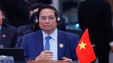 Thủ tướng Phạm Minh Chính tham dự Hội nghị Cấp cao ASEAN-Hội đồng Hợp tác Vùng Vịnh (GCC)-Trung Quốc. (Ảnh: Nhật Bắc/VGP)