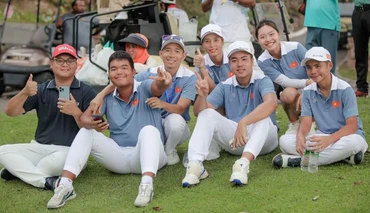 Đội tuyển golf Việt Nam tham dự giải. 