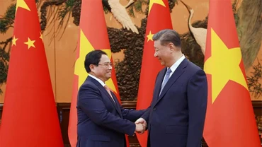 [Ảnh] Thủ tướng Phạm Minh Chính hội kiến Tổng Bí thư, Chủ tịch Trung Quốc Tập Cận Bình
