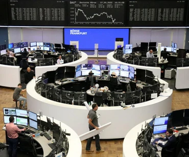 Sàn giao dịch chứng khoán Frankfurt, Đức, ngày 27/9. (Ảnh: Reuters)