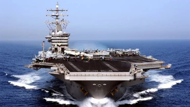 Tàu sân bay USS Dwight D. Eisenhower của Mỹ. (Ảnh: AFP/TTXVN)