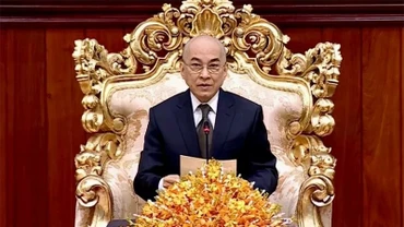 Quốc vương Campuchia Preah Bat Samdech Preah Boromneat Norodom Sihamoni. (Ảnh: Bộ Ngoại giao)
