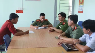 Ông N.T.P làm việc với cơ quan chức năng.