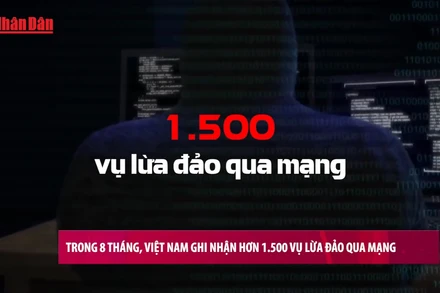 [Video] Trong 8 tháng, Việt Nam ghi nhận hơn 1.500 vụ lừa đảo qua mạng