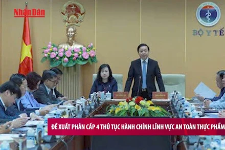 [Video] Đề xuất phân cấp 4 thủ tục hành chính lĩnh vực an toàn thực phẩm