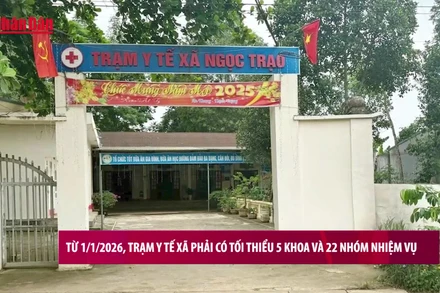 [Video] Từ 1/1/2026, trạm y tế xã phải có tối thiểu 5 khoa và 22 nhóm nhiệm vụ