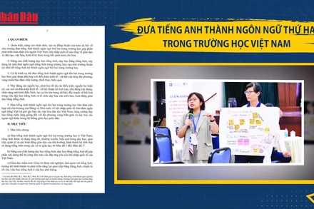 [Video] Đưa tiếng Anh thành ngôn ngữ thứ hai trong trường học Việt Nam
