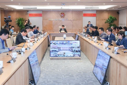 Toàn cảnh buổi Lễ khai trương hệ thống quản lý nhiệm vụ khoa học và công nghệ theo thời gian thực.