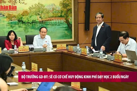 [Video] Sẽ có cơ chế huy động kinh phí dạy học 2 buổi/ngày