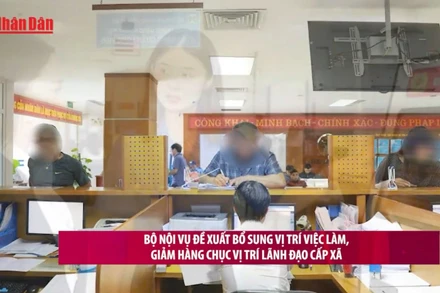 [Video] Bộ Nội vụ đề xuất bổ sung vị trí việc làm, giảm hàng chục vị trí lãnh đạo cấp xã