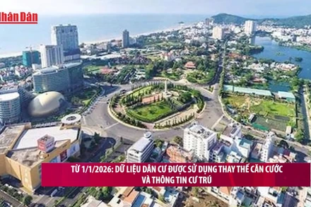 [Video] Từ 1/1/2026: Dữ liệu dân cư được sử dụng thay thế căn cước và thông tin cư trú