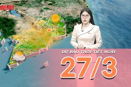 [Video] Dự báo thời tiết ngày 27/3/2026: Gió phơn gây khô nóng tại miền Trung, biển Đông lặng sóng
