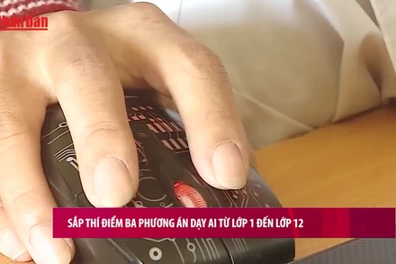 [Video] Sắp thí điểm ba phương án dạy AI từ lớp 1 đến lớp 12