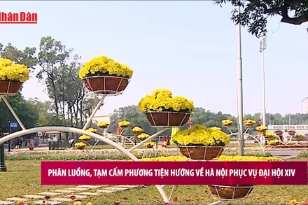 [Video] Phân luồng, tạm cấm phương tiện hướng về Hà Nội phục vụ Đại hội XIV