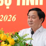 Ủy viên Trung ương Đảng, Bí thư Tỉnh ủy Tây Ninh Nguyễn Văn Quyết phát biểu chỉ đạo.