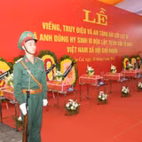Lễ viếng, truy điệu và an táng 9 hài cốt liệt sĩ tại xã Bát Xát được tổ chức trọng thể.