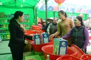Phiên chợ đưa hàng Việt về nông thôn do Hapro tổ chức được người tiêu dùng đón nhận.