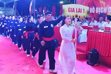 Các võ sĩ của đoàn Gia Lai. 
