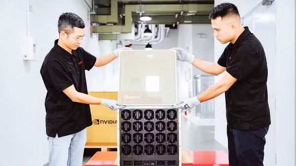 Trung tâm Dịch vụ dữ liệu và Trí tuệ nhân tạo Viettel vận hành hệ thống siêu máy tính, phát triển mô hình AI Việt Nam. (Ảnh: TL)